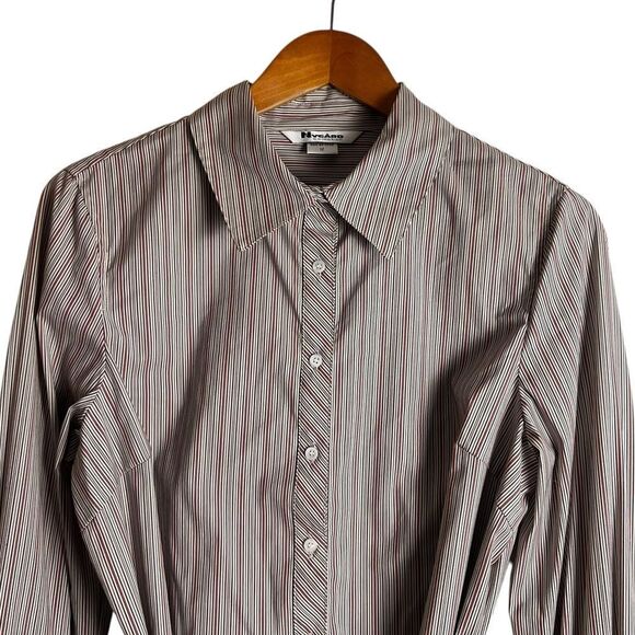 NWT! Nygard collection strip button down shirt - Picture 2 of 8